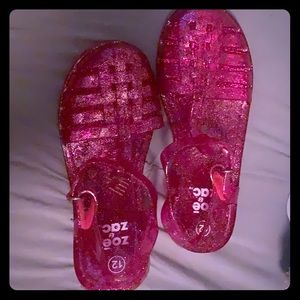 Pink size 12 jelly sandals